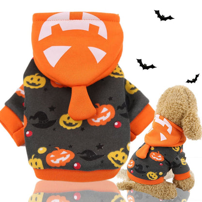 Pumpkin Lamp Pet Costume Funny Halloween Christmas Dog Clothes - 0 - Scribble Snacks