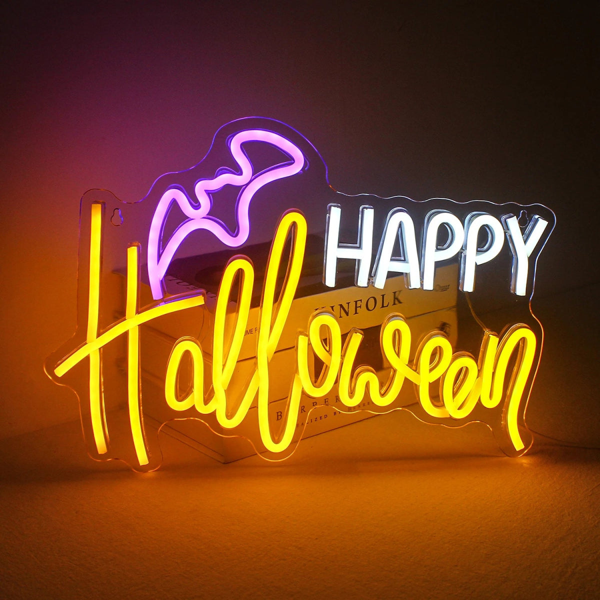 Pumpkin Neon Lantern Wall Light - Halloween - LED Lighting & Neon Signs - Scribble Snacks