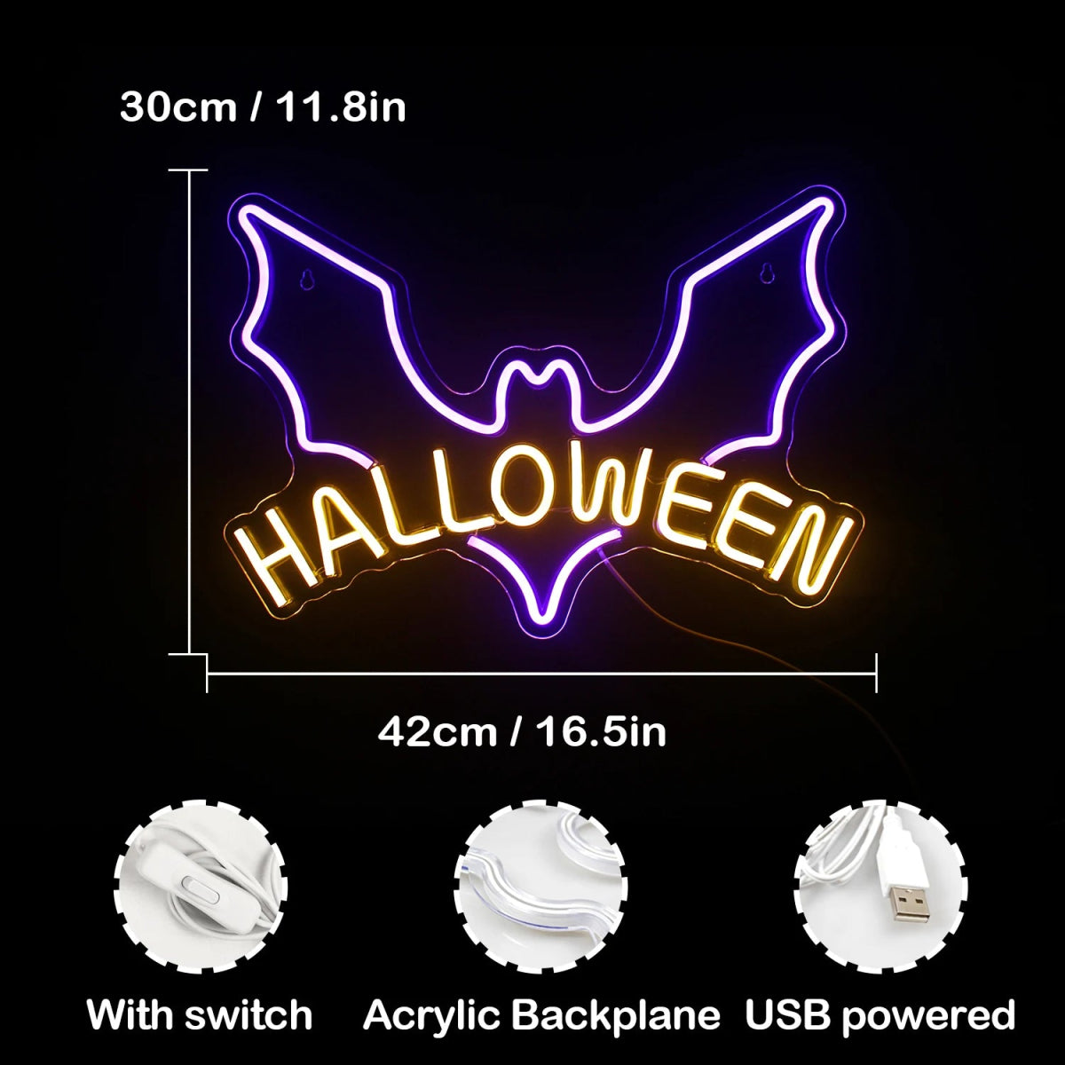 Pumpkin Neon Lantern Wall Light - Halloween - LED Lighting & Neon Signs - Scribble Snacks