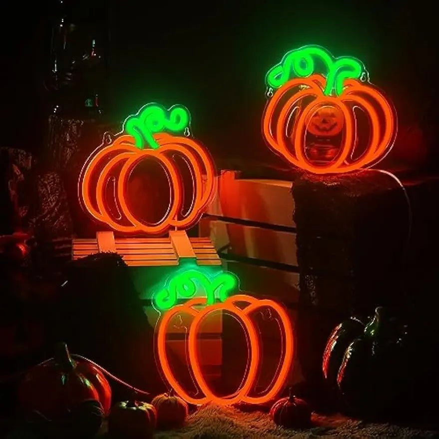 Pumpkin Patch Neon Sign - Halloween - LED Lighting & Neon Signs - Scribble Snacks