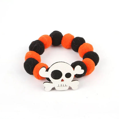 Pumpkin Plush Ball Pet Collar - Halloween - Pet Costumes & Accessories - Scribble Snacks