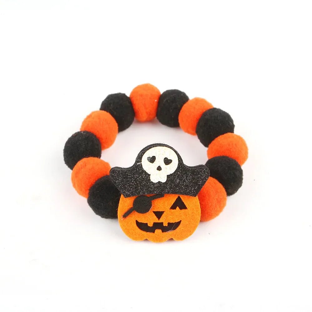 Pumpkin Plush Ball Pet Collar - Halloween - Pet Costumes & Accessories - Scribble Snacks