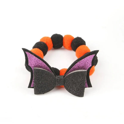 Pumpkin Plush Ball Pet Collar - Halloween - Pet Costumes & Accessories - Scribble Snacks