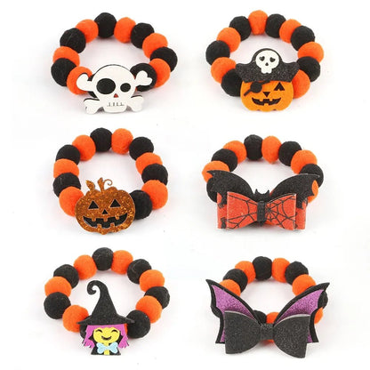 Pumpkin Plush Ball Pet Collar - Halloween - Pet Costumes & Accessories - Scribble Snacks