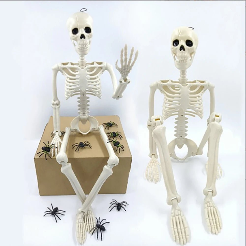 Pumpkin Posable Skeleton Decor - Halloween - Skeletons & Bones Props - Scribble Snacks