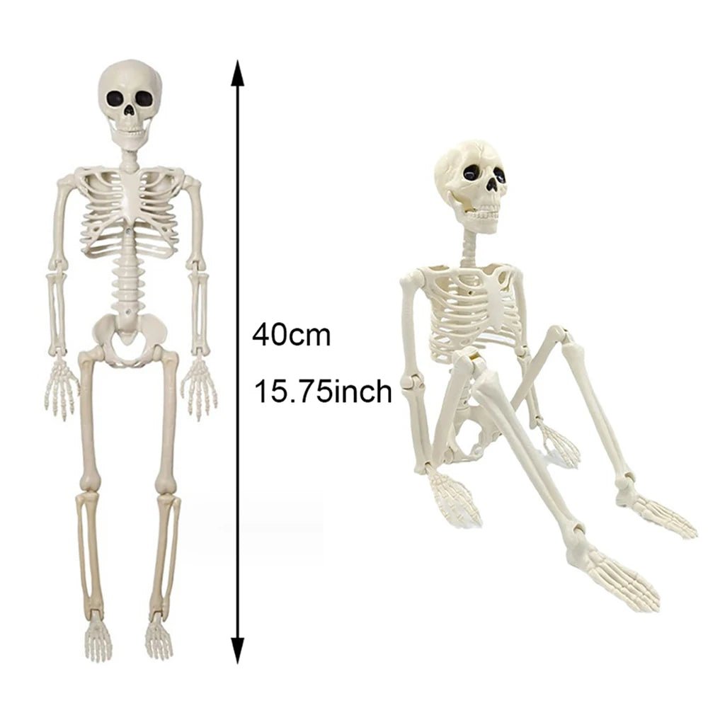 Pumpkin Posable Skeleton Decor - Halloween - Skeletons & Bones Props - Scribble Snacks