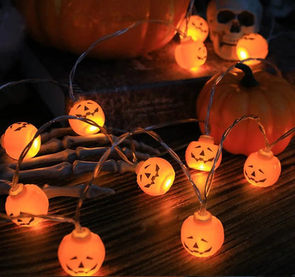 Pumpkin Skull Trick Lantern Decor - Halloween - Lanterns & Candle Holders - Scribble Snacks