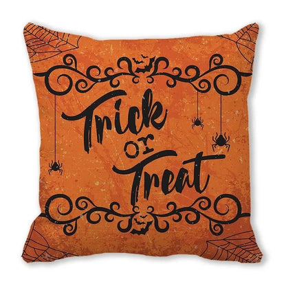 Pumpkin Spice Cat Pillowcase - Halloween - Seasonal Plush Pillows & Throw Decorations - Scribble Snacks