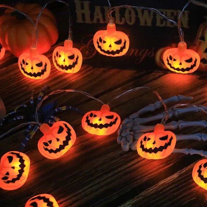 Pumpkin Spider LED Lights - Halloween - LED Lighting & Neon Signs - Scribble Snacks