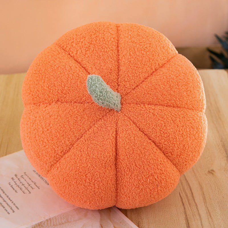 Pumpkin Throw Pillow Halloween Plush Toy - 0 - Scribble Snacks