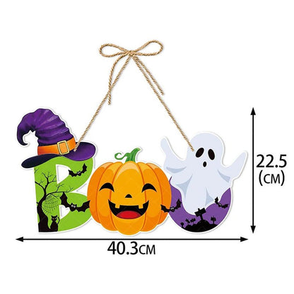 Pumpkin Witch Ghost Party Banner - Halloween - Party Banners & Hanging Ornaments - Scribble Snacks