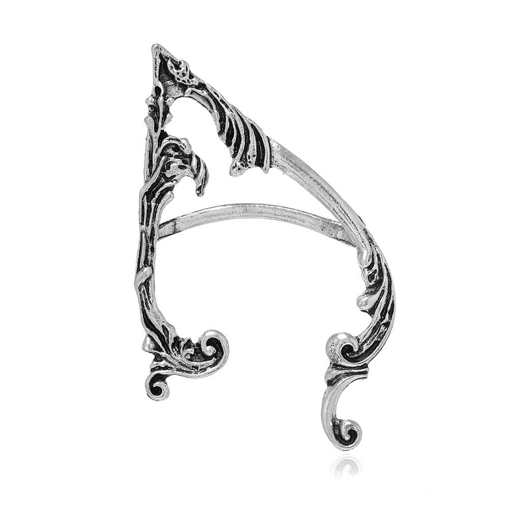 Punk Fairy Ear Cuff Earring Dark Elf Ear Clip No Piercing Earrings For Women Gothic Jewelry Silver Color Halloween Earcuff Party - 0 - Scribble Snacks