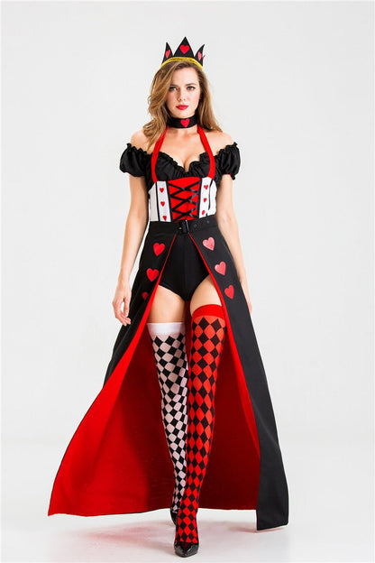 Queen Of Hearts Queen Dress Uniform Halloween Costume - 0 - Scribble Snacks