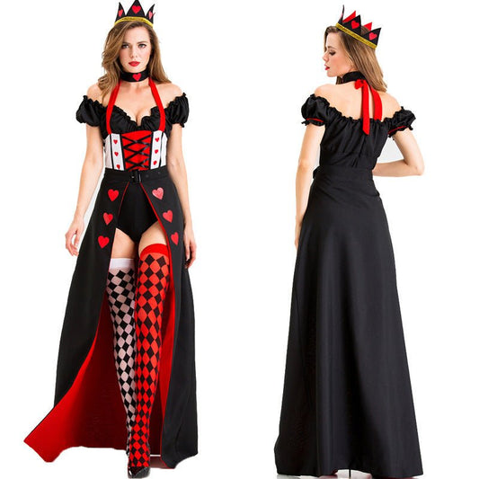 Queen Of Hearts Queen Dress Uniform Halloween Costume - 0 - Scribble Snacks