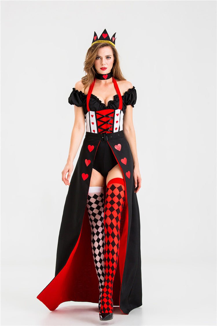 Queen Of Hearts Queen Dress Uniform Halloween Costume - 0 - Scribble Snacks