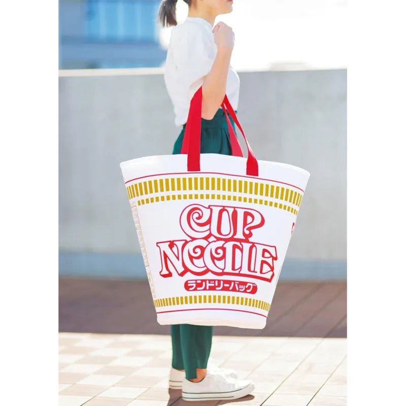 Ramen Cup Canvas Handbag - Bags & Backpacks - Scribble Snacks