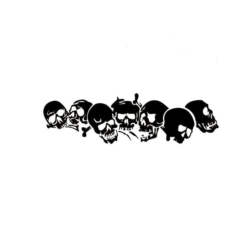 Reflective Bumper Stickers Motorcycle Electric Car Horror Bumper Stickers Halloween Skull Car Stickers - 0 - Scribble Snacks