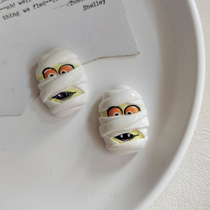 Resin Accessories Halloween Ghost Face Pumpkin Ghost Festival - 0 - Scribble Snacks