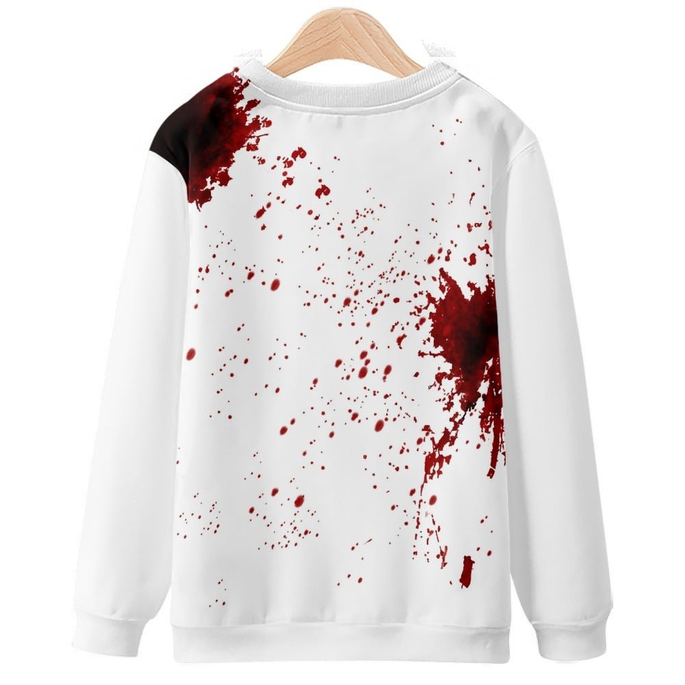 Round Neck Sweater Halloween 3D Printing - 0 - Scribble Snacks