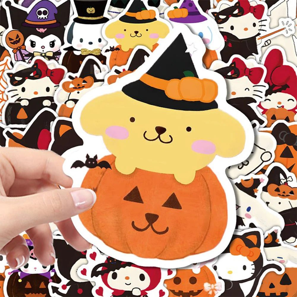 Sanrio Halloween Sticker Set - Halloween - Stickers & Labels (including Scrapbooking, Wall Decals) - Scribble Snacks