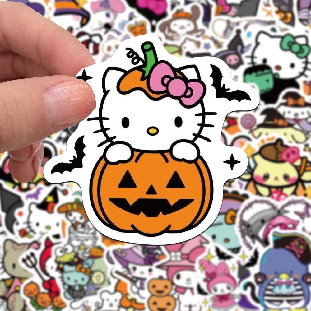 Sanrio Snack Laptop Sticker Set - Halloween - Stickers & Labels (including Scrapbooking, Wall Decals) - Scribble Snacks