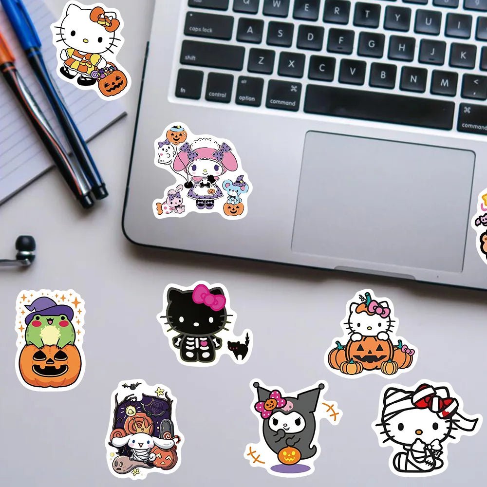 Sanrio Snack Laptop Sticker Set - Halloween - Stickers & Labels (including Scrapbooking, Wall Decals) - Scribble Snacks