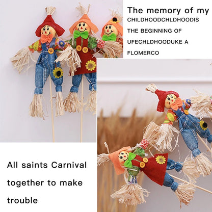 Scarecrow Snack - Style Decorations Set - Halloween - Gnomes & Scarecrow Decorations - Scribble Snacks