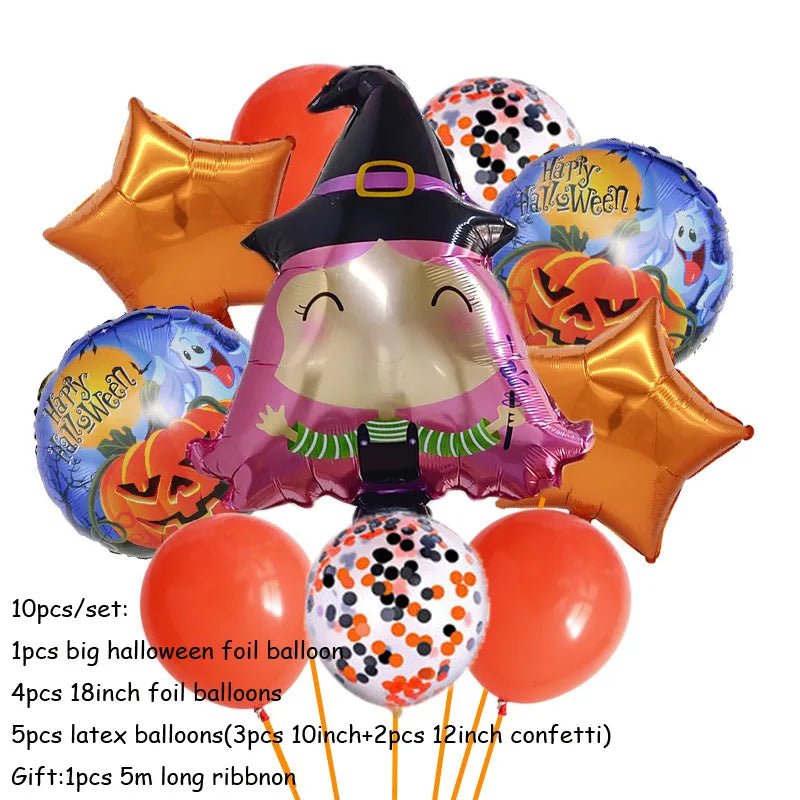 Scary Ghost Witch Balloons - Halloween - Balloons & Garlands - Scribble Snacks