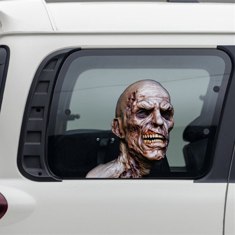 Scary Halloween Zombie Car Window 3D Sticker - 0 - Scribble Snacks