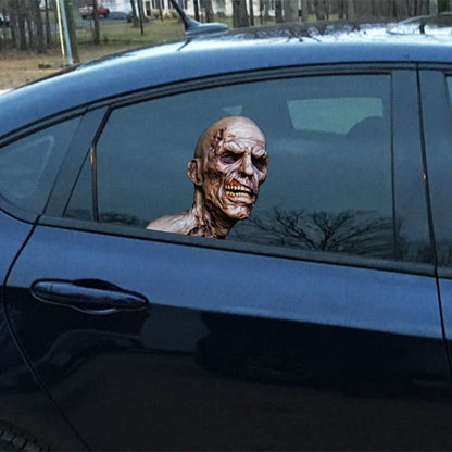 Scary Halloween Zombie Car Window 3D Sticker - 0 - Scribble Snacks