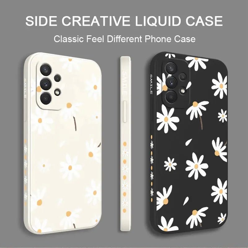 Scribble Daisies Samsung Galaxy Phone Case - Android Cases - Scribble Snacks