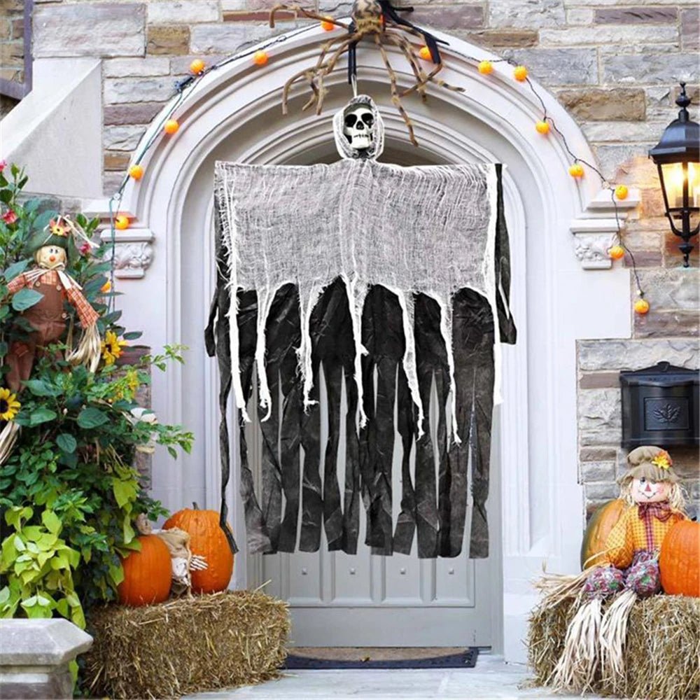 Silent Spook Skull Decor - Halloween - Party Banners & Hanging Ornaments - Scribble Snacks