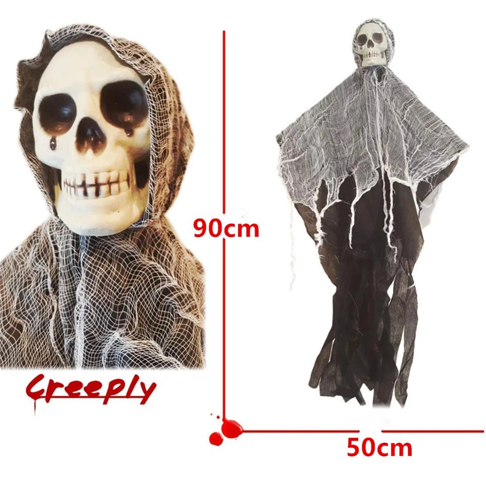 Silent Spook Skull Decor - Halloween - Party Banners & Hanging Ornaments - Scribble Snacks