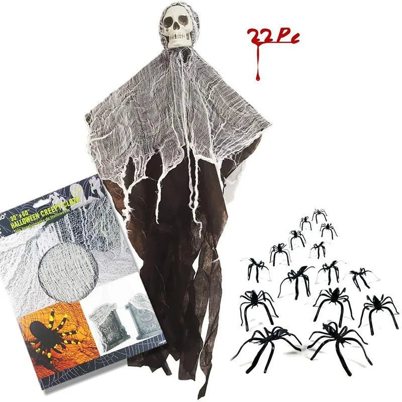 Silent Spook Skull Decor - Halloween - Party Banners & Hanging Ornaments - Scribble Snacks