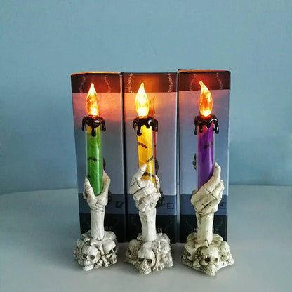 Skeleton Hands Halloween Candles - Halloween - LED Lighting & Neon Signs - Scribble Snacks