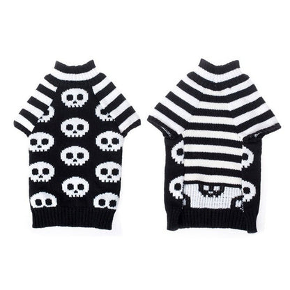 Skull Dog Halloween Sweater Pet Supplies - 0 - Scribble Snacks