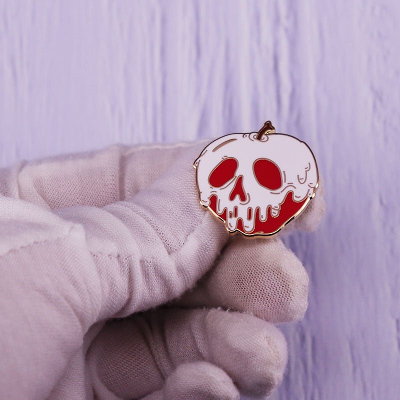 Skull Face Poison Brooch Halloween Cute Accessories - 0 - Scribble Snacks