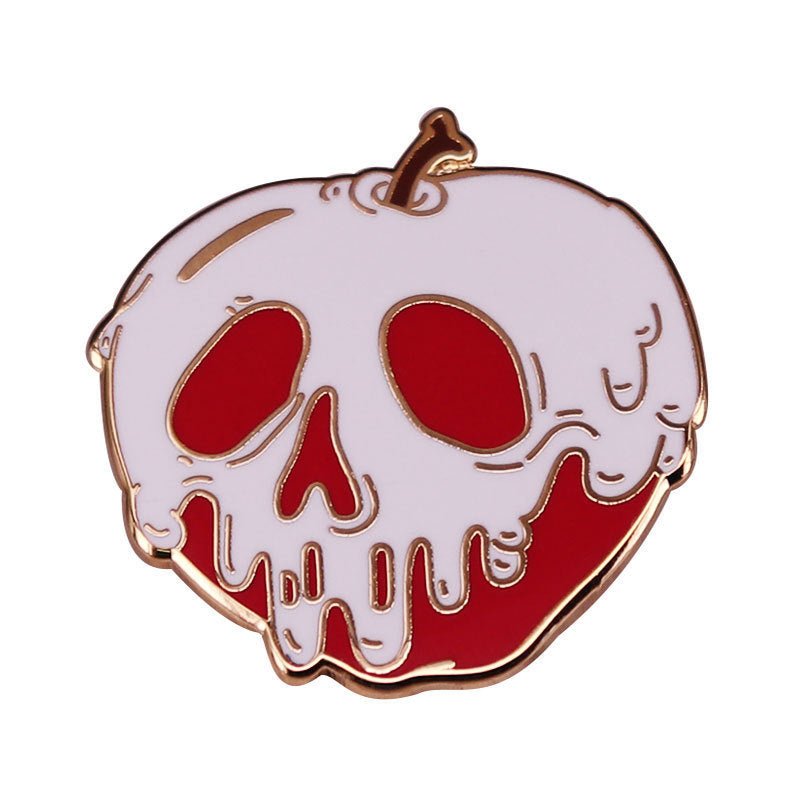 Skull Face Poison Brooch Halloween Cute Accessories - 0 - Scribble Snacks