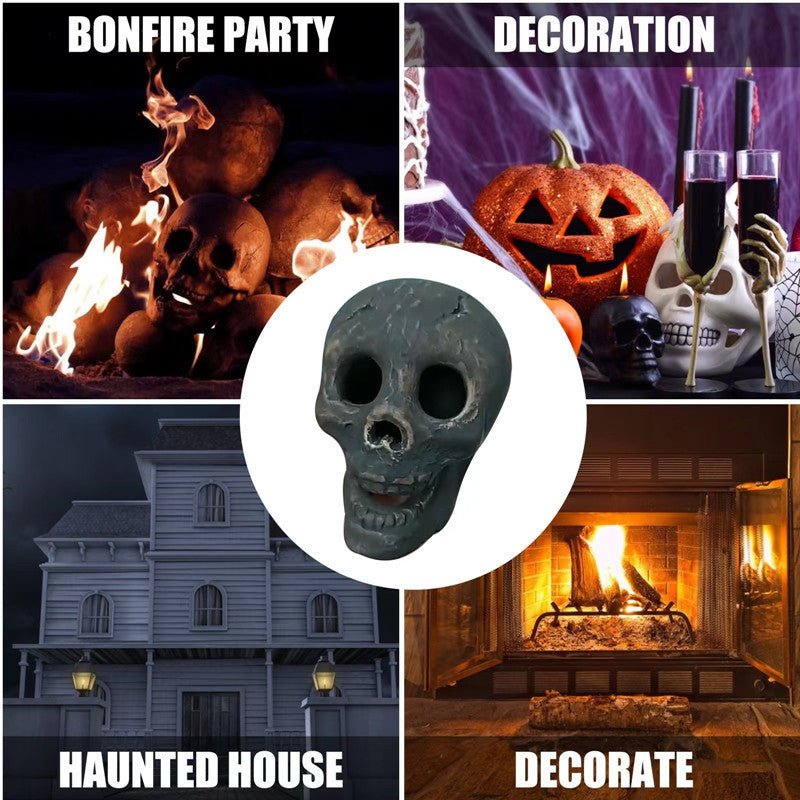 Skull Halloween Barbecue Fire Ornament Design Decoration - 0 - Scribble Snacks