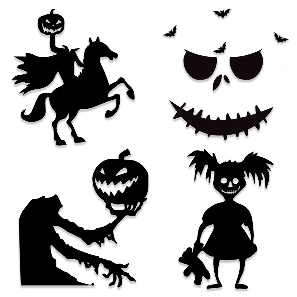 Skull Pumpkin Wall Decor - Halloween - Stickers & Labels (including Scrapbooking, Wall Decals) - Scribble Snacks