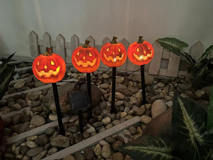 Solar Outdoor Courtyard Halloween Pumpkin Lamp - 0 - Scribble Snacks