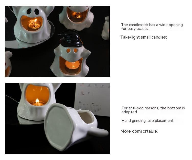 Special Halloween Ghost Festival Ceramic Craft Ornaments - 0 - Scribble Snacks