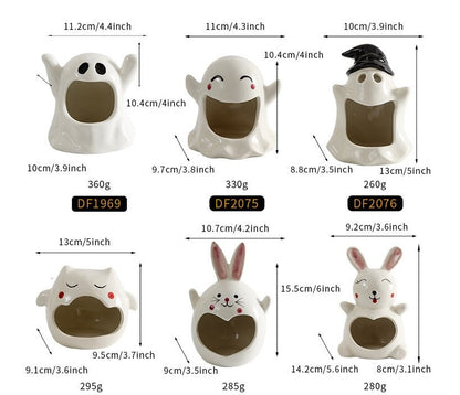 Special Halloween Ghost Festival Ceramic Craft Ornaments - 0 - Scribble Snacks