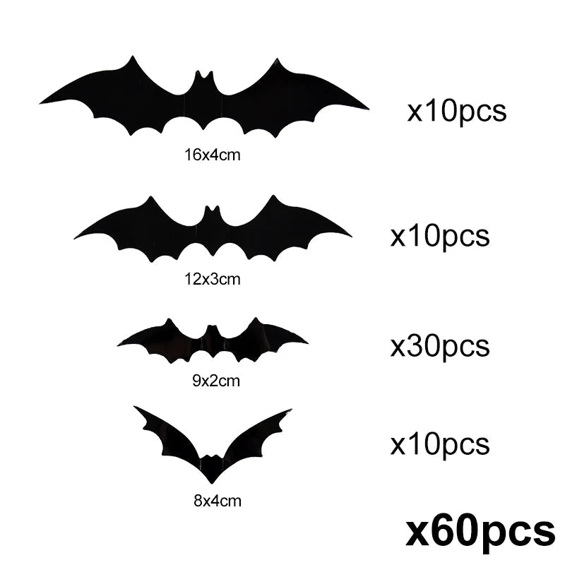 Spooky Bat Wall Stickers Décor - Halloween - Stickers & Labels (including Scrapbooking, Wall Decals) - Scribble Snacks