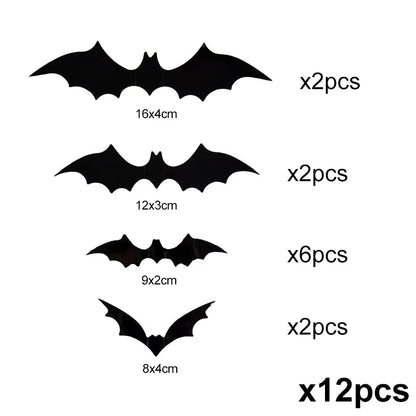 Spooky Bat Wall Stickers Décor - Halloween - Stickers & Labels (including Scrapbooking, Wall Decals) - Scribble Snacks