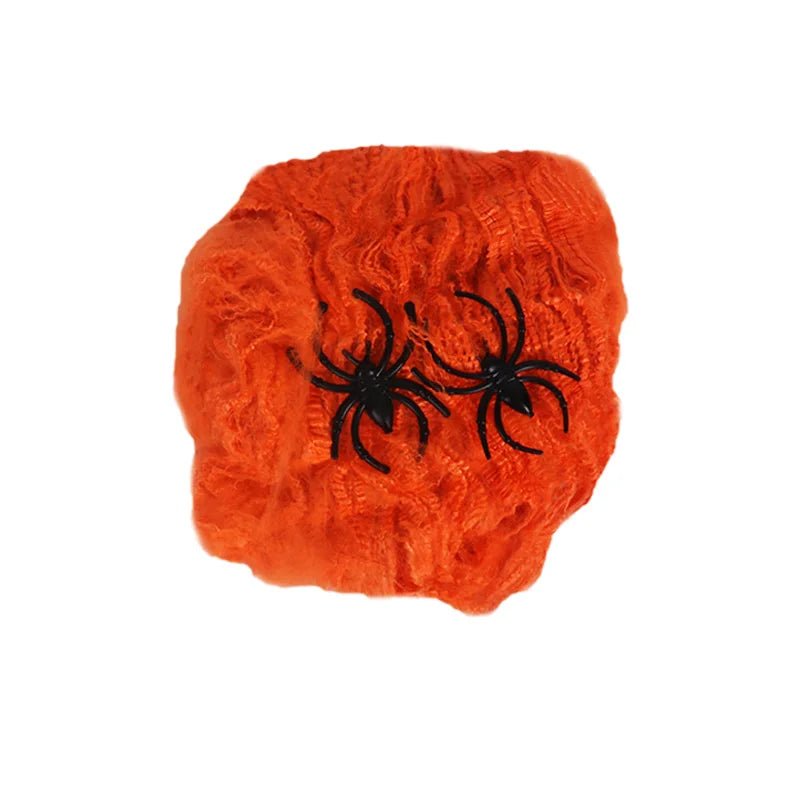 Spooky Cotton Spider Web Decor - Halloween - Spider Webs & Gauze Decorations - Scribble Snacks