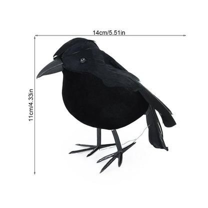 Spooky Crow Halloween Decor - Halloween - Outdoor Yard Decorations (Tombstones, Giant Props) - Scribble Snacks