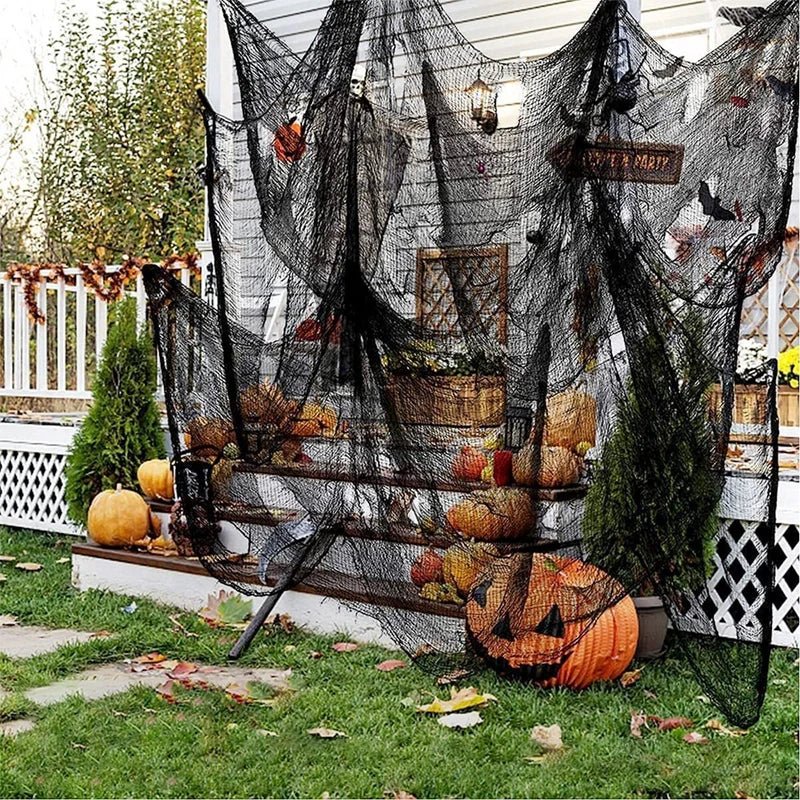 Spooky Gauze Halloween Decoration - Halloween - Spider Webs & Gauze Decorations - Scribble Snacks