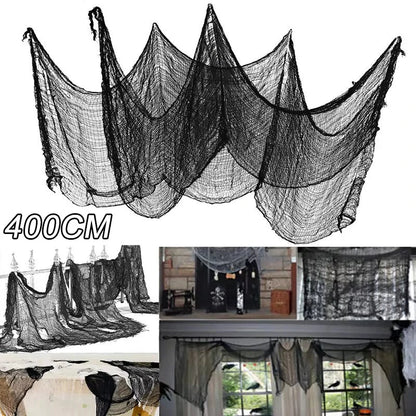 Spooky Gauze Halloween Decoration - Halloween - Spider Webs & Gauze Decorations - Scribble Snacks