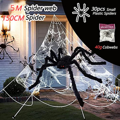 Spooky Giant Spider Halloween Prop - Halloween - Fake Spiders & Insects - Scribble Snacks